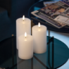 Juego de 3 Velas Led Recargables Blanco - Sille