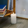 Vela Led Recargable Ø7,5x12,5cm Blanco - Sille
