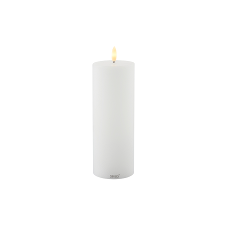 Vela Led Recargable Ø7,5x20cm Blanco - Sille