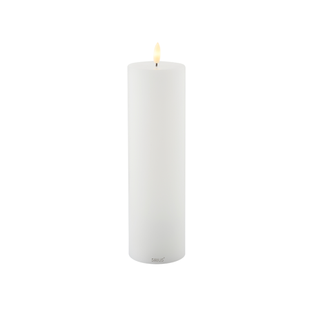 Vela Led Recargable Ø7,5x25cm Blanco - Sille