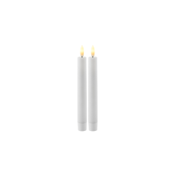 Juego de 2 Velas Recargables 20cm Blanco - Sille