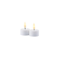 Set of 2 Tealight Rechargeable Candles White - Sille