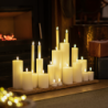 Juego de 2 Velas Recargables Tealight Blanco - Sille