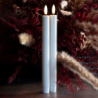 Juego de 2 Velas Recargables Altas Blanco - Sille