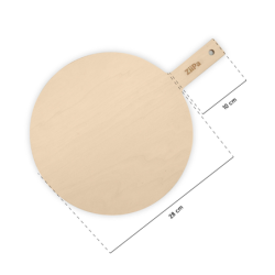 Set of 2 Rounds Pizza Boards in Wood