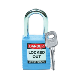 BRADY Steel and Nylon Padlock 38MM Blue