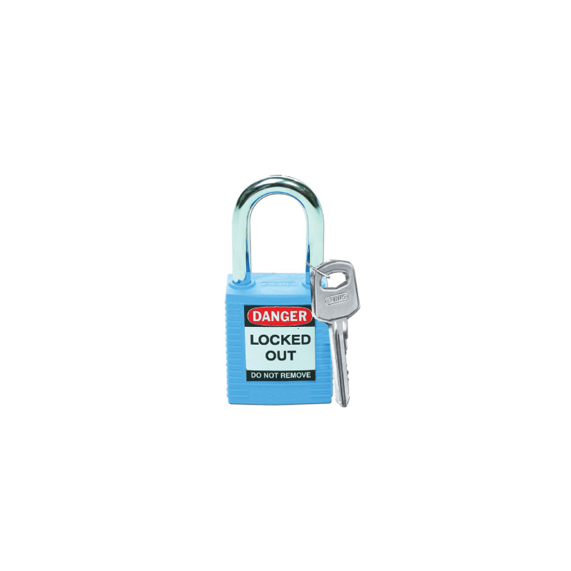 Cadeado em Aço e Nylon 38MM Azul BRADY Cadeado em Aço e Nylon 38MM Azul BRADY