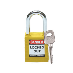 BRADY Yellow Lock with Arc Steel 38MM