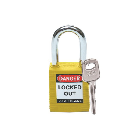 BRADY Yellow Lock with Arc Steel 38MM