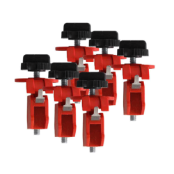 BRADY Mini Circuit Breaker Lockouts Tie-Bar Pack of 6