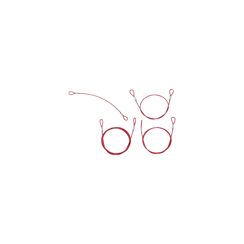CABLE DE BLOQUEO ROJO 4,76 MM X 244 CM. CABLE DE BLOQUEO ROJO 4,76 MM X 244 CM.
