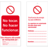 TAG-ESP DO NT TOUCH DO NOT 75X160MMPK10