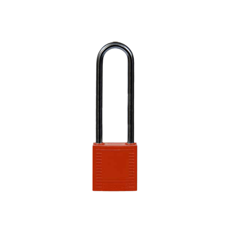 Cadeado Compacto com Aro em Alumínio 75mm Vermelho BRADY