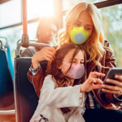 Máscara de Proteção Ecológica Criança Rosa - Eco-Mask