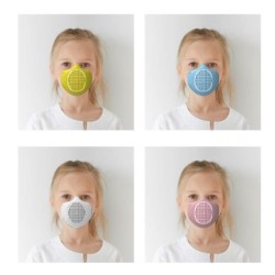 Máscara de Proteção Ecológica Criança Rosa - Eco-Mask