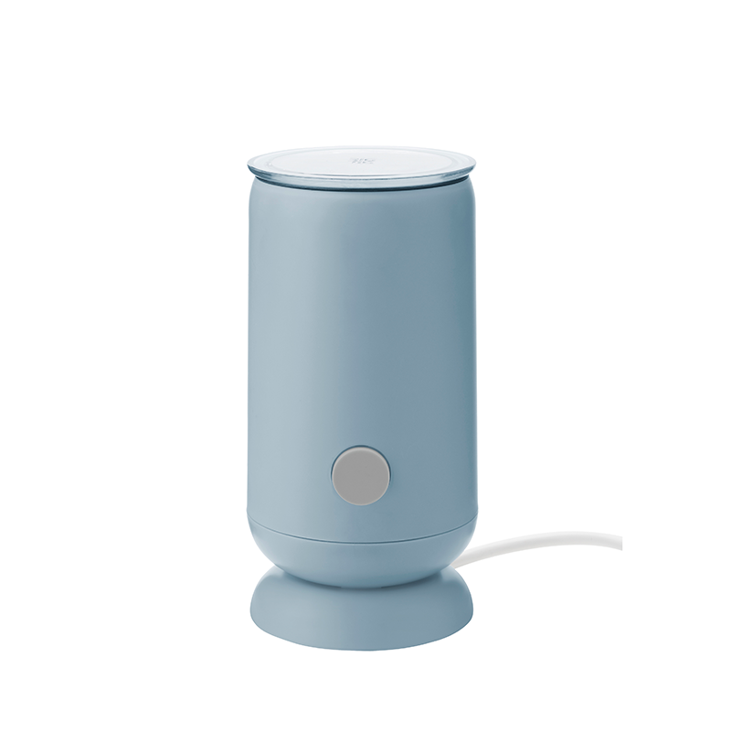 Electric Milk Frother Dusty Blue - Foodie Electric Milk Frother Dusty Blue - Foodie