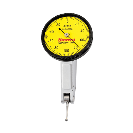 STARRETT 708M Dial Test Indicator with Dovetail Mount with Case 0,002 mm