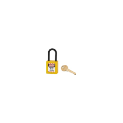 CANDADO BLOQUEO ARCO NYLON KD-AMARILLO