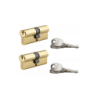 2 Canhões de Latão 30x30mm 6 Chaves THIRARD