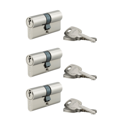 3 THIRARD Nickel Cannons for European STD Locks 30x30mm