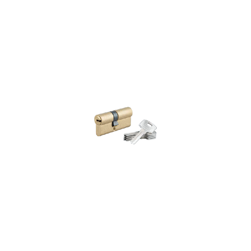 Cerradura de Bombillo de Perfil Europeo Tiger Brass 40x40mm THIRARD Cerradura de Bombillo de Perfil Europeo Tiger Brass 40x40mm THIRARD