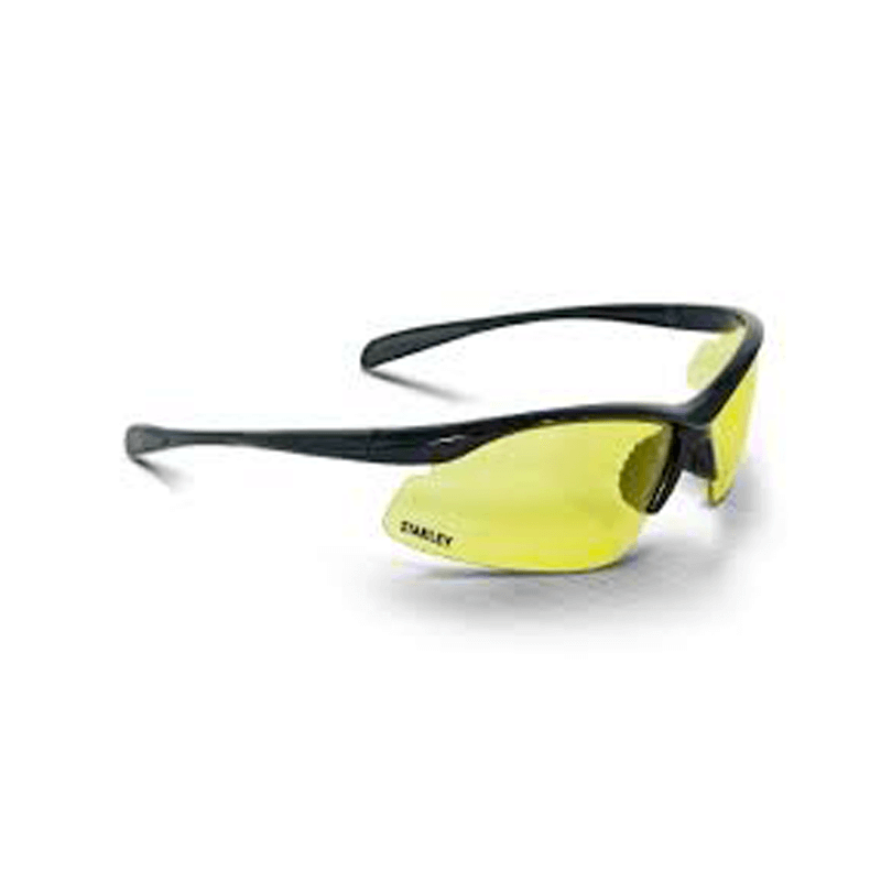 Óculos de Proteção de Lentes Amarelas Base Curvada STANLEY SAFETY Óculos de Proteção de Lentes Amarelas Base Curvada STANLEY SAFETY