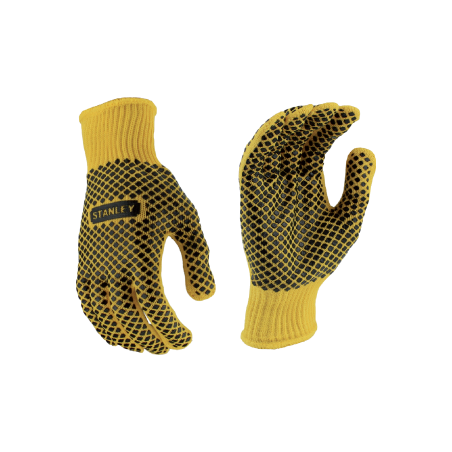 STANLEY SAFETY Dotted Gloves with Rubber L