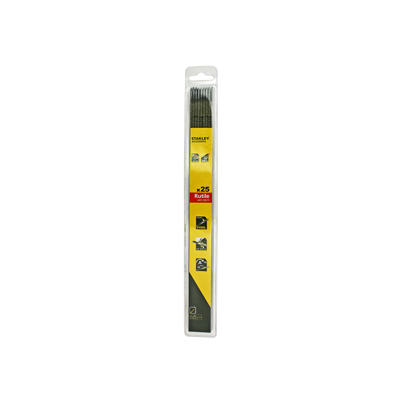 STANLEY WELDING 2 mm x 300 mm HB R Rutile Electrodes Pack of 25 STANLEY WELDING 2 mm x 300 mm HB R Rutile Electrodes Pack of 25