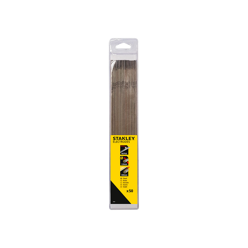 STANLEY WELDING 2 mm x 300 mm HB R Rutile Electrodes Pack of 50 STANLEY WELDING 2 mm x 300 mm HB R Rutile Electrodes Pack of 50