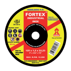 FORTEX HD Extra Fine Stainless Steel Cutting Disc 178 x 1,6 x 22 mm