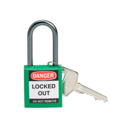 Candado Compacto de Arco de Aluminio 38mm BRADY Verde