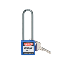 BRADY Compact Padlock Aluminium Blue Ring 75mm