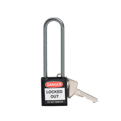 BRADY Compact Padlock Aluminium Black 75mm