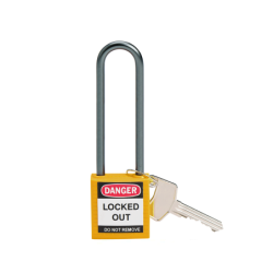 BRADYCompact Padlock Aluminium Ring Yellow 75mm