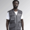 XL Diadora Grey Mover Multi-Pocket Vest