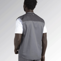 XL Diadora Grey Mover Multi-Pocket Vest