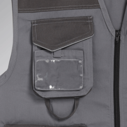XL Diadora Grey Mover Multi-Pocket Vest