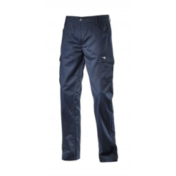 2XL DIADORA Multi-Pocket Level Cargo Trousers Navy Blue