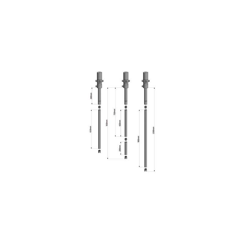 GARTEC 900 mm Modular Extension Tube for Oil Pumps GARTEC 900 mm Modular Extension Tube for Oil Pumps