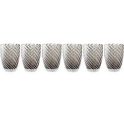 Juego 6 Vasos Tumbler 380ml Negro - Vertigo