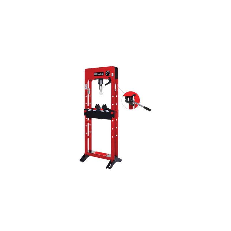Prensa Compacta PRC Line Bomba Manual Dupla MEGA 20t