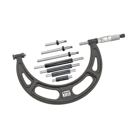 STARRETT 224M Series 50-150mm Interchangeable pointer Micrometer