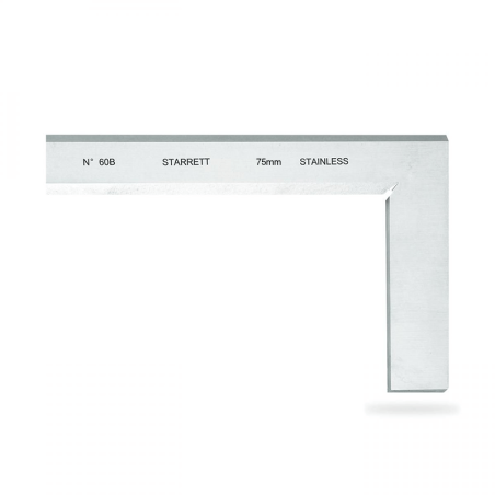 Esquadro de Aço Inoxidável Temperado 75x50mm STARRETT