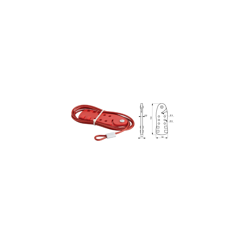 Cable de Bloqueo Ajustable 2M-5mm THIRARD