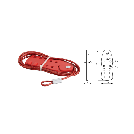Cable de Bloqueo Ajustable 2M-5mm THIRARD