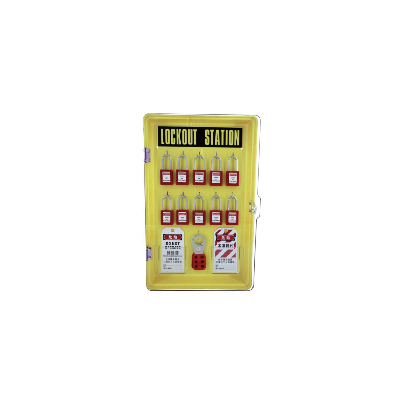 Estación para 10 candados con puerta Estación para 10 candados con puerta