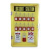 Estación para 10 candados con  puerta
