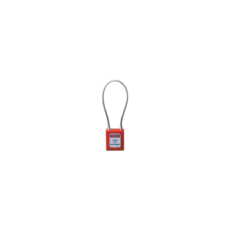 Cadeado de Bloqueio 40mm Cabo de Aço Ø3X150mm 1 chave THIRARD