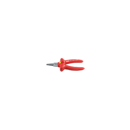 VBW 160mm VDE Round Nose Plier Chromium Plated Dip-Coat Insulated