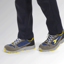 Sapatos de Segurança Run Text Low Azul e Amarelo S1P SRC ESD 41 DIADORA